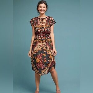 Anthropologie Akemi + Kin Stefani Printed Midi Dress